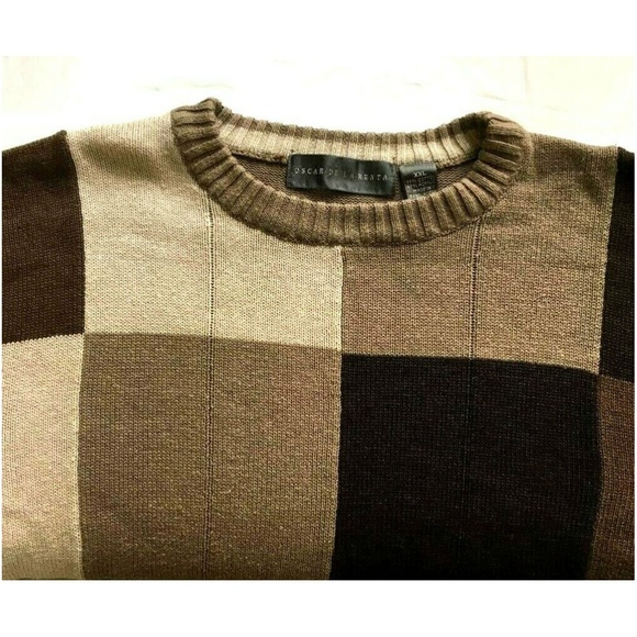 Oscar de la Renta Mens Long Sleeves Sweater Sz XXL - Picture 2 of 6